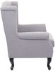 Sessel Chesterfield, Relaxsessel Clubsessel Ohrensessel, wasserabweisend Stoff/Textil ~ grau ohne Ottomane Bild 5
