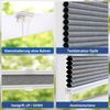Sekey Wabenplissee Plissee Ohne Bohren 100% Verdunkelnd Dunkelgrau 60x130 cm Bild 2