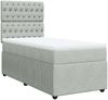 vidaXL Boxspringbett mit Matratze Hellgrau 80x200 cm Samt 3294496 Bild 3