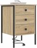 vidaXL Nachttisch 2 pcs Sonoma-Eiche 42 x 41 x 61 cm Holzwerkstoff 859483 Bild 3