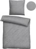 biberna Musselin Bettwäsche 0480500 UNI, sturmgrau, 1x 135x200 cm + 1x 80x80 cm Bild 5