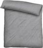 biberna Musselin Bettwäsche 0480500 UNI, sturmgrau, 1x 135x200 cm + 1x 80x80 cm Bild 3