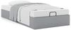 vidaXL Ottoman-Bett ohne Matratze Hellgrau 80x200 cm Stoff 3310833 Bild 4