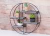 Wandregal HWC-K76, Hängeregal Schweberegal Regal, 4 Regalböden Metall Massiv-Holz Industrial 45x45x11cm ~ dunkelgrau Bild 5