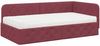 vidaXL Eckbettgestell Weinrot 100 x 200 cm Stoff 3394056 Bild 2