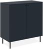 Finori Caracas 01B Kommode, Navy blau | Kommode für Wohnzimmer | Maß: B x H x T ca. 80 x 90 x 40 cm | Kommode mit 2 Türen Bild 5
