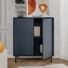 Finori Caracas 01B Kommode, Navy blau | Kommode für Wohnzimmer | Maß: B x H x T ca. 80 x 90 x 40 cm | Kommode mit 2 Türen Bild 4