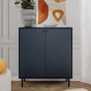 Finori Caracas 01B Kommode, Navy blau | Kommode für Wohnzimmer | Maß: B x H x T ca. 80 x 90 x 40 cm | Kommode mit 2 Türen Bild 2