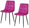HTI-Living Esszimmerstuhl Stuhl Mesa Velvet Pink (Set, 2 St), Esszimmerstuhl Samt Bild 2