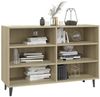 Sideboard, Kommode Sonoma-Eiche 103,5x35x70 cm Holzwerkstoff j2897p Bild 3