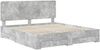 vidaXL Bettrahmen mit Kopfteil Beton Grau 200 x 200 cm Holzwerkstoff 3412745 Bild 4