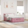 vidaXL Ottoman-Bett mit Matratze Rosa 140x190 cm Samt 3311920 Bild 3