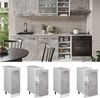 Apothekerschrank R-Line Beton 30 cm ohne Arbeitsplatte Vicco Bild 2