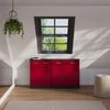 Dachschrägenschrank-Set Rion Rot Hochglanz/Anthrazit 2er Set Vicco Bild 3