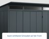 Hörmann Ecostar Metall-Gerätehaus Elegant mit Pultdach Typ 2, 238x238 cm , anthrazitgrau, 5,7 m²,1-flüglige Tür Bild 4