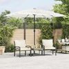 vidaXL Sonnenschirm mit Stahlmast Weiß 300x200x250 cm 4005096 Bild 1