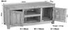 TV-Board Akazie 145x45x60 white stone getüncht NATURE WHITE #41 Bild 5