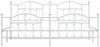 vidaXL Bettgestell mit Kopf- und Fußteil Metall Weiß 193x203 cm 353512 Bild 5