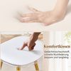 Barhocker Gold/Transparent aus Metall und Kunststoff, modernes Design, 2er-Set,H 96.5 x T 38 x B 33 cm Bild 2