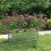 Hochbeet für Garten OSKAR Silber 100x40x45cm Verzinkter Stahl Hochbeet Metall Gartenbeet Kräuterbeet Blumenbeet Beet hoch Frühbeet für Garten Gemüsebeet Bild 3