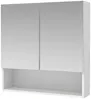 Vente-unique - Spiegelschrank Bad mit Ablage - Weiß - ZUMPA Bild 4