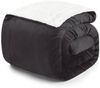 Blumtal Premium Sherpa Kuscheldecke flauschig - Wohndecke Kuscheldecke 150x200 cm - Oeko-TEX zertifizierte Fleecedecke 150x200 cm - Wohn- & Kuscheldecke - Wohndecke 150x200 - Plüschdecke in Anthrazit Bild 5