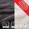 Blumtal Premium Sherpa Kuscheldecke flauschig - Wohndecke Kuscheldecke 150x200 cm - Oeko-TEX zertifizierte Fleecedecke 150x200 cm - Wohn- & Kuscheldecke - Wohndecke 150x200 - Plüschdecke in Anthrazit Bild 2