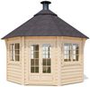 8-Eck Grillpavillon Gunnar 12m² Natur Bild 2