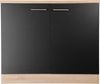 RESPEKTA Spülenschrank Merle Breite 100 cm, Soft-Close, Griffe aus Metall, 85 cm Arbeitshöhe Bild 3