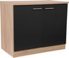 RESPEKTA Spülenschrank Merle Breite 100 cm, Soft-Close, Griffe aus Metall, 85 cm Arbeitshöhe Bild 2