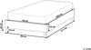 Polsterbett Leinenoptik grau Lattenrost 90x200 cm ROANNE Bild 2