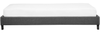 Polsterbett Leinenoptik grau Lattenrost 90x200 cm ROANNE Bild 5