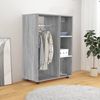 Kleiderschrank, Holzwerkstoff, Grau Sonoma, 80 x 40 x 110 cm Bild 3