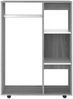 Kleiderschrank, Holzwerkstoff, Grau Sonoma, 80 x 40 x 110 cm Bild 5