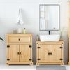 vidaXL 2-teiliges Badmöbel-Set "Corona" Massivholz Kiefer 3334636 Bild 3