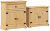 vidaXL 2-teiliges Badmöbel-Set "Corona" Massivholz Kiefer 3334636 Bild 2