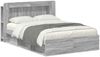 vidaXL Bettgestell mit Stauraum Grau Sonoma 160 x 200 cm Holzwerkstoff 3433505 Bild 2