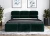 Polsterbett MAROKO 90x200 mit Matratze, Bettkasten und Lattenrost. Farbe: Dunkelgrun 10 Bild 2