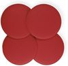 sunnypillow Stuhlkissen 4er Set Sitzkissen Filz Stuhlkissen rund Ø 36cm Filzkissen, Rot Bild 2