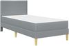 vidaXL Bettrahmen Hellgrau 80 x 200 cm Polyester 3414924 Bild 3