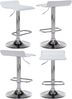 CLP Bartisch Set Esberg I 4 x Barhocker 1 x Stehtisch,weiß Bild 4