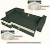 OTTO home Ecksofa CASSI L-Form, 241cm - OTTO. Verlässliche Qualität, Schlaffunktion (133/200), Bettkasten, Tonnentaschen-Federkern, Cord Bild 4