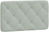 vidaXL Bett mit Matratze Hellgrau 90x190 cm Samt 3208628 Bild 5