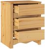 vidaXL Couchtisch Drammen Eiche 45 x 35 x 56 cm Massives Kiefernholz 42003048 Bild 5