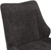 6er-Set Esszimmerstuhl HWC-O48, Küchenstuhl, drehbar Auto-Return, Stoff/Textil Chenille (320g/m²) Öko-Tex ~ grau Bild 4