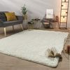 TT Home Teppich Diele, Esszimmer, Flur, Schlafzimmer, Wohnzimmer, Rund, Höhe: 37 mm, Teppich Wohnzimmer Hochflor Langflor Weich Soft Modernes Einfarbiges D Bild 2