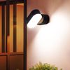 2er Set LED Wandlampe, schwarz, beweglich, B 11 cm Bild 4