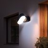 2er Set LED Wandlampe, schwarz, beweglich, B 11 cm Bild 2