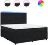 vidaXL Boxspringbett mit Matratze Schwarz 200x200 cm Samt 3294726 Bild 2