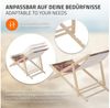 ECD Germany Gartenliege Holz Liegestuhl Beachstuhl klappbarer Strandstuhl Strandliege Liege, 2 St, 2er Set Sonnenliege mit 3-Fach verstellbarer Rückenlehne Relaxliege Bild 4